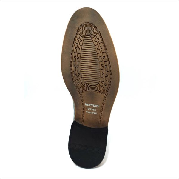 کفش چرم طبیعی مردانه رنگ طوسی طرح چرم کروکودیل (وارداتی) کد مدل 626 - Image 6