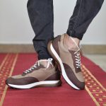 کفش اسپرت چرم طبیعی، رنگ چرم خاکی و قهوه ای، کد مدل ۵۰۷ - Image 5