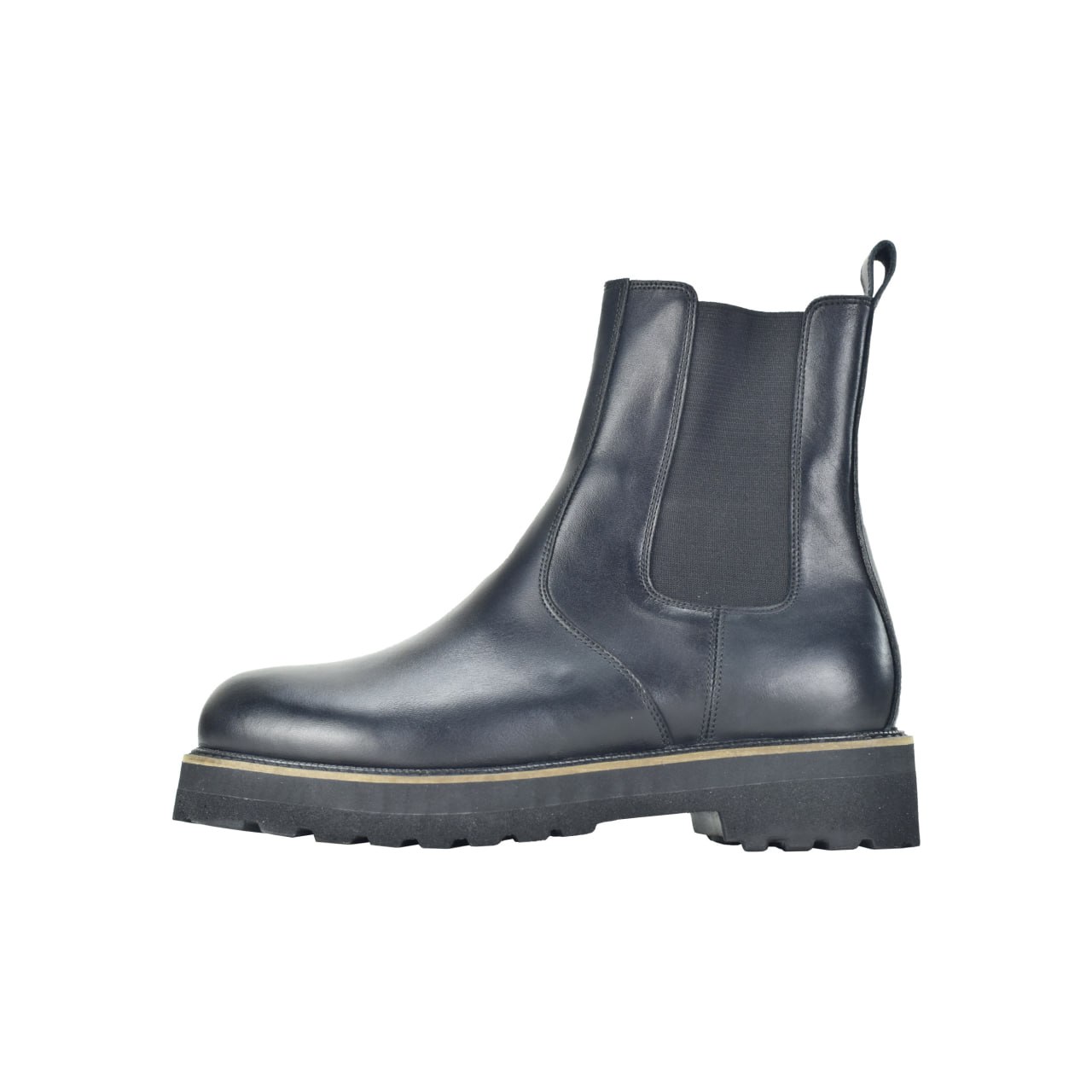 نیم بوت زنانه کرمانی مدل چرم طبیعی دستدوز کد 664 رنگ مشکی