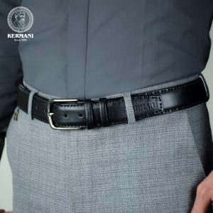 کمربند کرمانی مردانه مدل چرم دستدوز