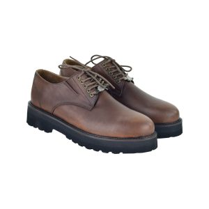 کفش روزمره طبی مردانه کرمانی مدل چرم طبیعی دستدوز کد 525
