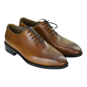 کفش کلاسیک مردانه کرمانی مدل چرم طبیعی دستدوز کد 1094 مشکی و عسلی خاص