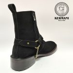 نیم بوت کلاسیک مردانه کرمانی مدل جیر طبیعی دستدوز کد 653 هارنس دار