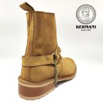 نیم بوت کلاسیک مردانه کرمانی مدل جیر طبیعی دستدوز کد 653 هارنس دار