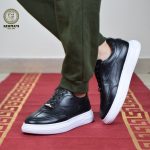 کفش اسپرت مردانه کرمانی مدل چرم طبیعی دستدوز کد 518 ونس