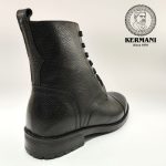 نیم بوت مردانه کرمانی مدل چرم طبیعی دستدوز کد 655 زیپی‌بندی