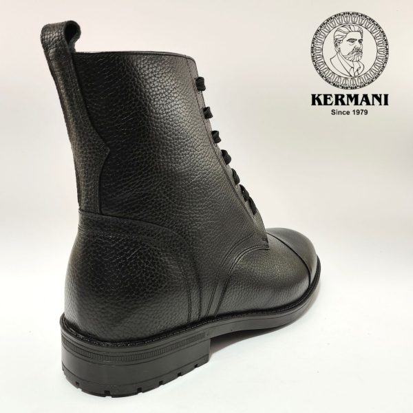 نیم بوت مردانه کرمانی مدل چرم طبیعی دستدوز کد 655 زیپی‌بندی
