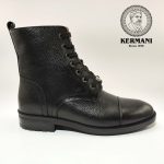 نیم بوت مردانه کرمانی مدل چرم طبیعی دستدوز کد 655 زیپی‌بندی