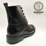 نیم بوت مردانه کرمانی مدل چرم طبیعی دستدوز کد 655 زیپی‌بندی