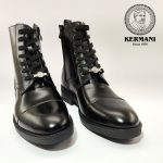 نیم بوت مردانه کرمانی مدل چرم طبیعی دستدوز کد 655 زیپی‌بندی