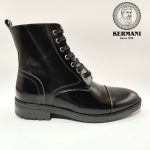 نیم بوت مردانه کرمانی مدل چرم طبیعی دستدوز کد 655 زیپی‌بندی