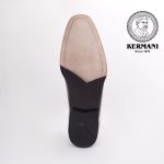 کفش رسمی مردانه چرم طبیعی کروکو دست‌دوز کرمانی مدل ۱۰۶۴ بی‌بند